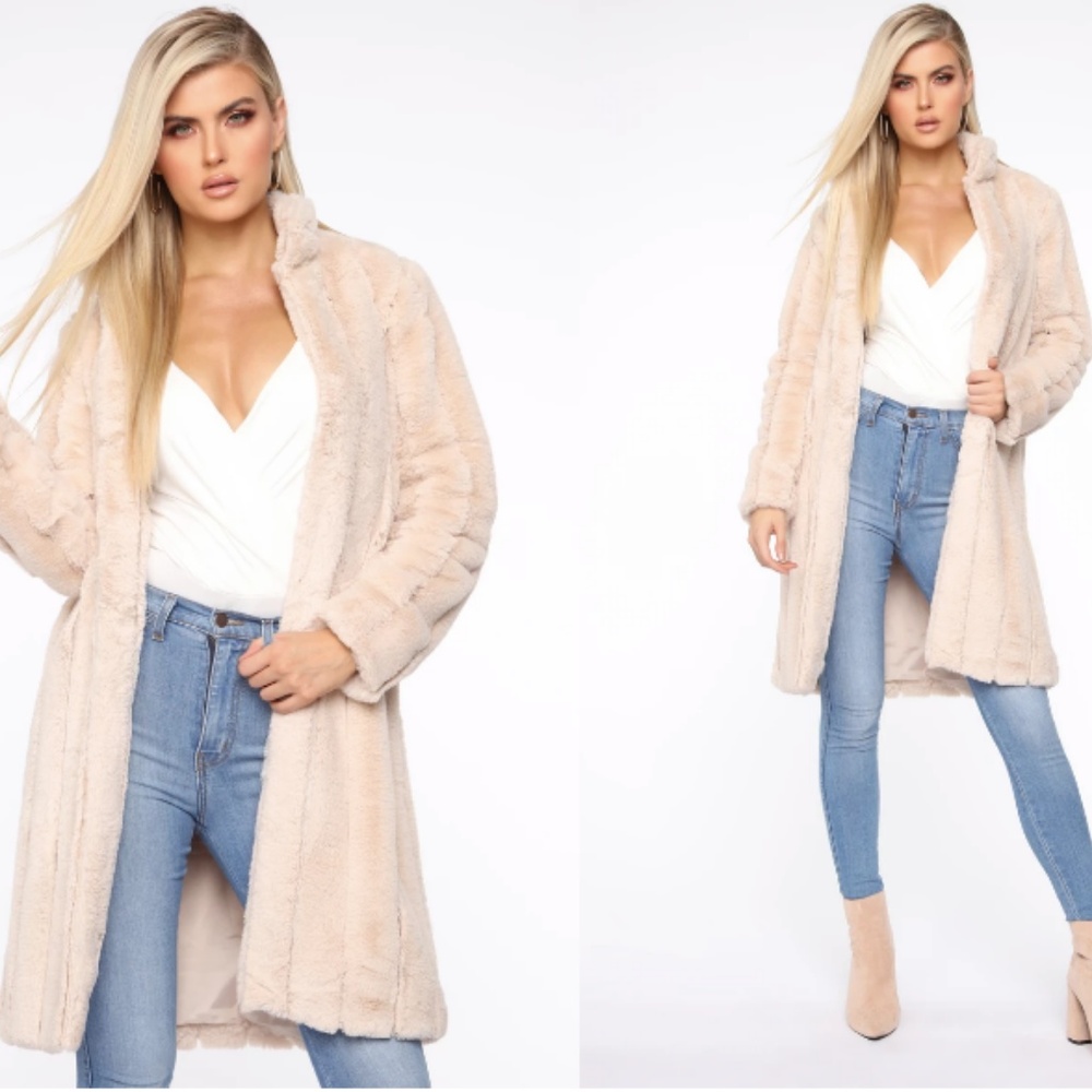 Fashion Nova There Fur You Coat - Ivory